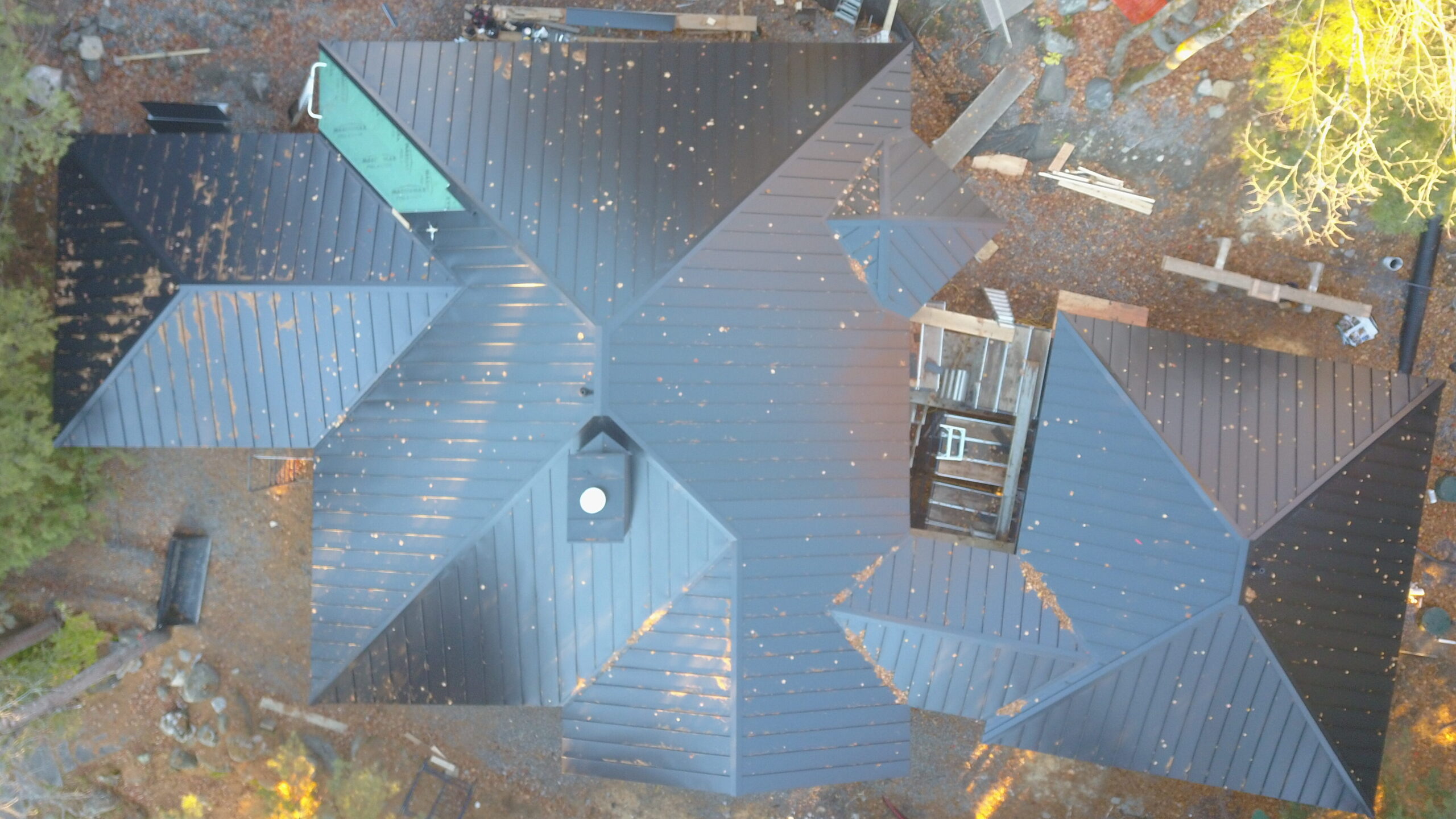Black Standing Seam Roof